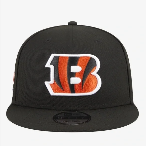 NWT New Era Cincinnati Bengals NFL Adjustable Black Cap Baseball Hat 9Twenty - Picture 3 of 12